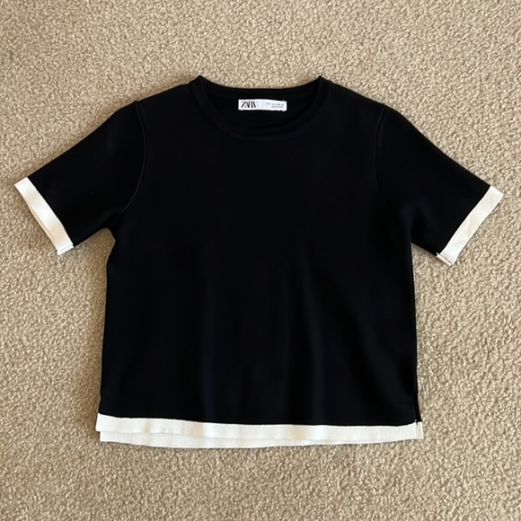 Zara Sweaters - Zara short sleeve knit sweater